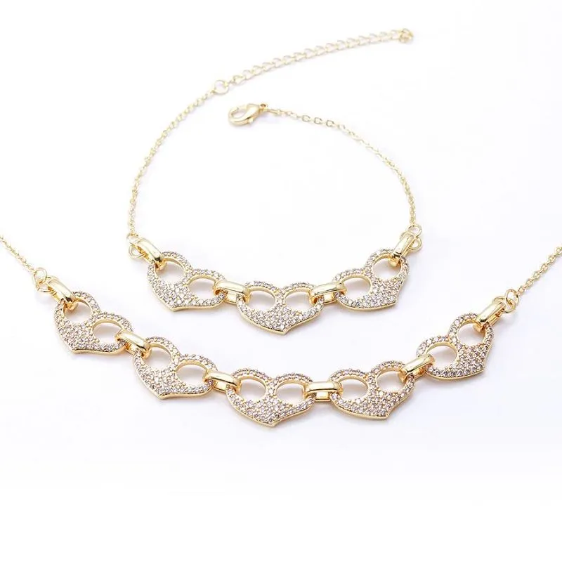 Kolye Braslè Kè Bijou Set