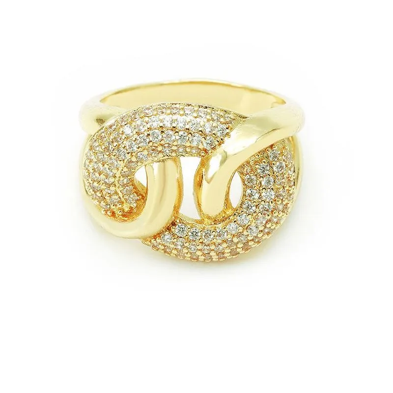 Pave Cz Silver bag pou fanm