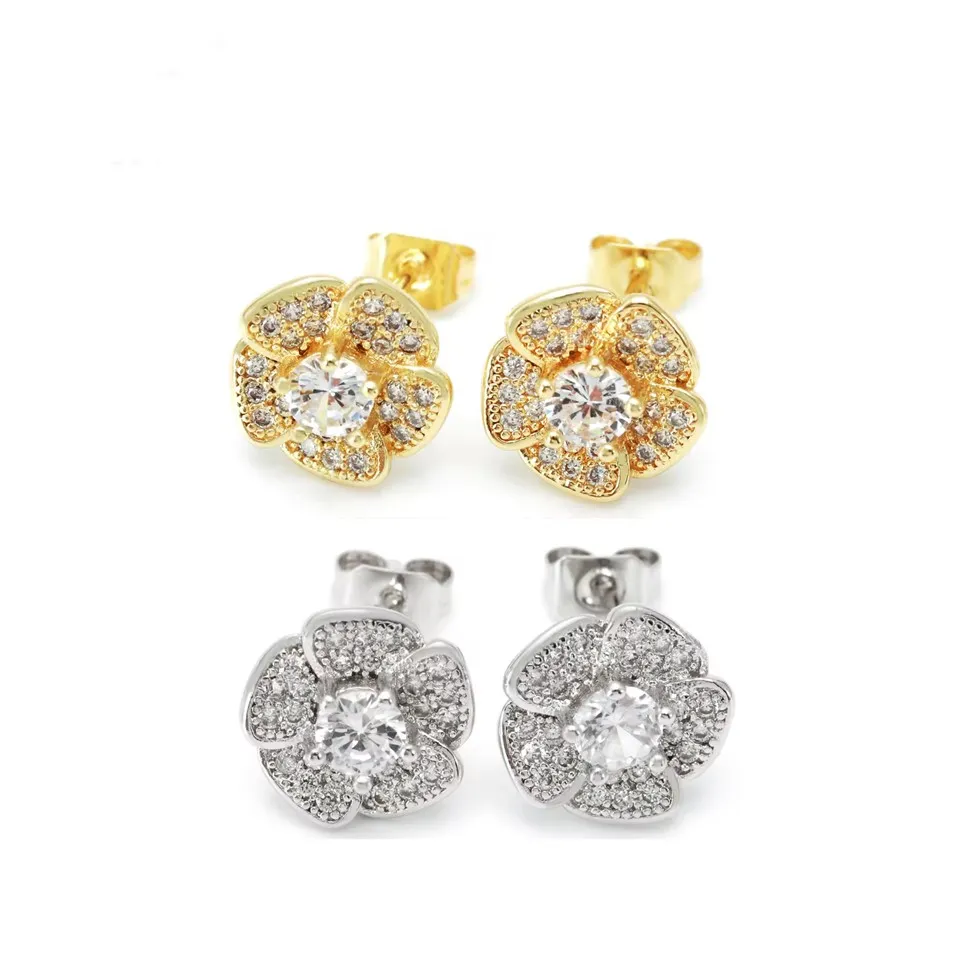 Vintage Gold & Rhodium plake zanno flè